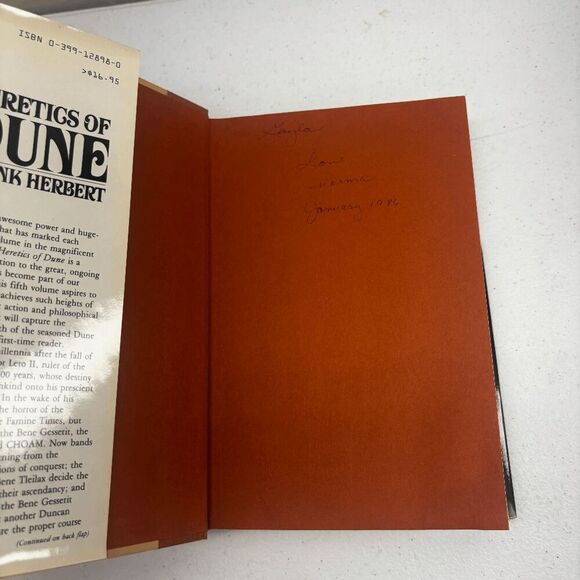 HERETICS OF DUNE By Frank Herbert 1984 1st Edition Hardcover Damaged Corner - Picture 10 of 14